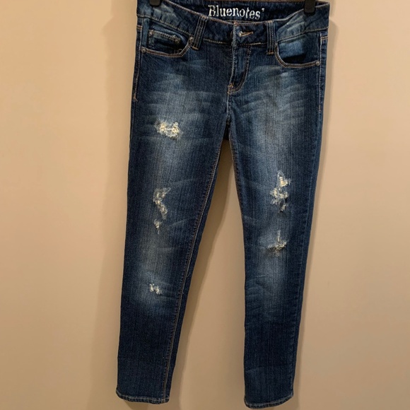 Bluenotes Distressed Low Rise Jeans - 26/30 - Picture 1 of 8